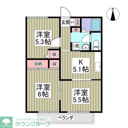 セフィーラ松飛台の物件間取画像